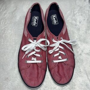 Keds Red Canvas Sneakers Women's Size 11‎